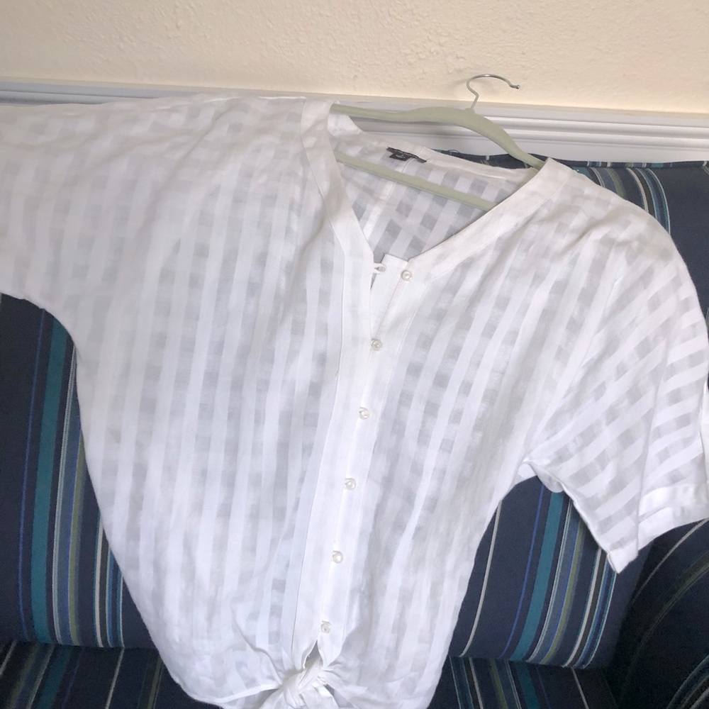 Linen white blouse.